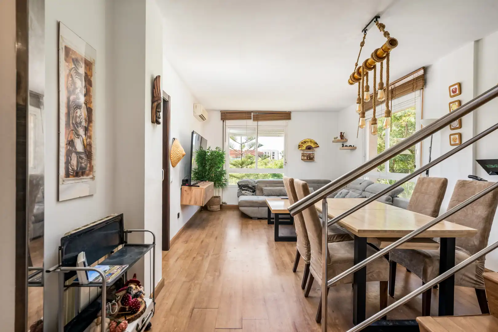Wohnzimmer von Wohnung zum Verkauf in Castelldefels mit Klimaanlage, Heizung und Terrasse