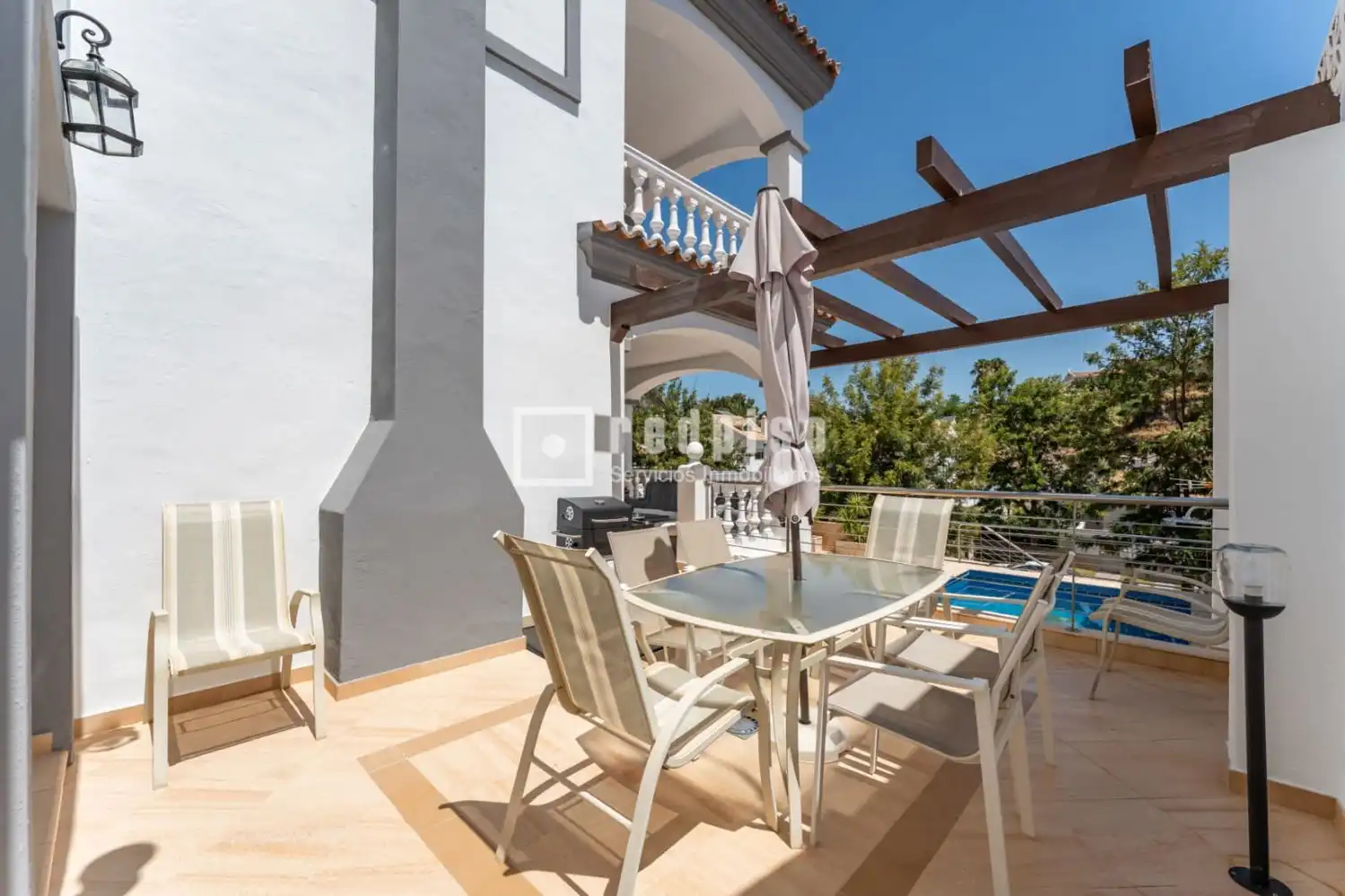 Terrace of Houses for rent in Benalmádena  with Private garden, Terrace and Storage room