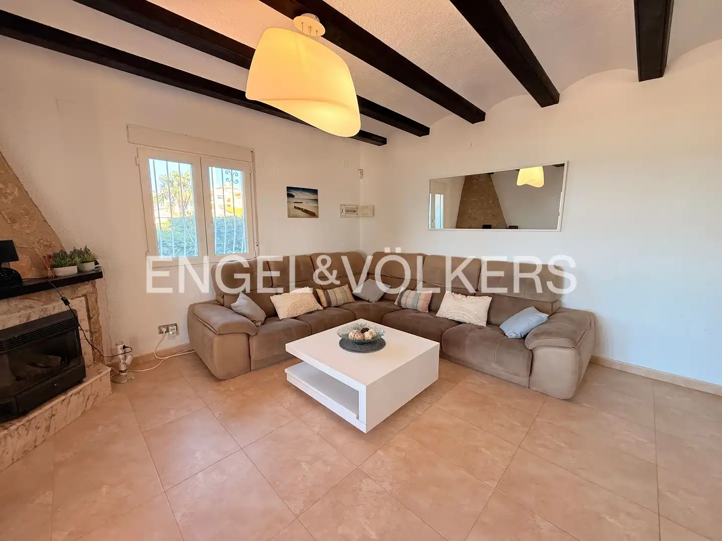 Sala d'estar de Casa o xalet en venda en Els Poblets amb Aire condicionat, Calefacció i Jardí privat