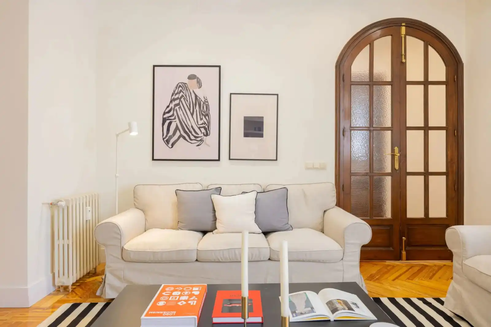 Sala d'estar de Pis de lloguer en Barrio de Salamanca
