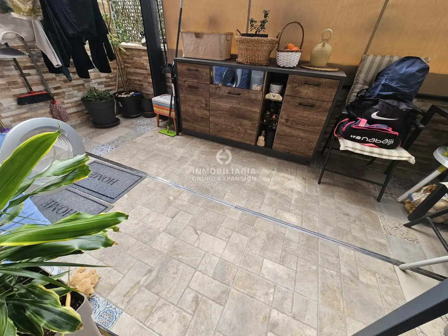 Terrasse von Wohnung zum Verkauf in Aspe mit Klimaanlage, Heizung und Privatgarten