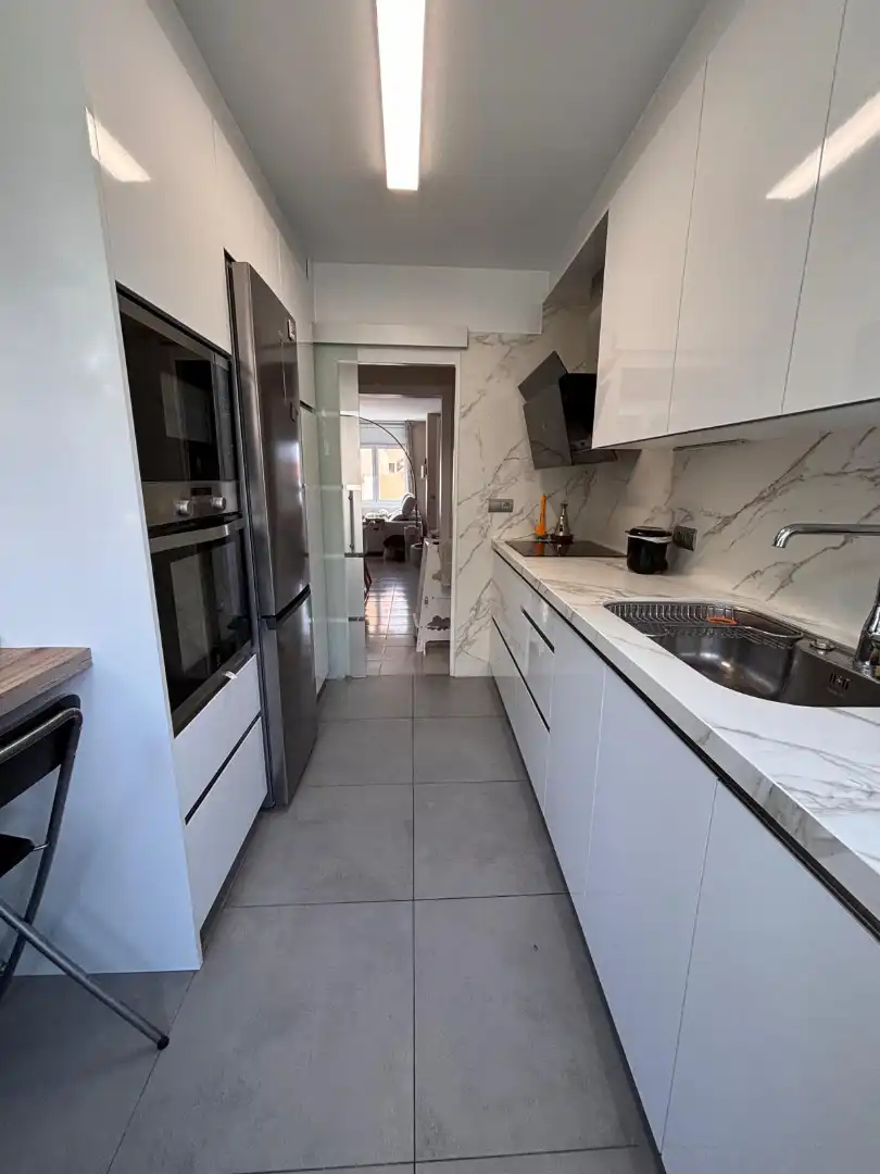 Kitchen of Flat for sale in Vandellòs i l'Hospitalet de l'Infant  with Air Conditioner, Furnished and Balcony