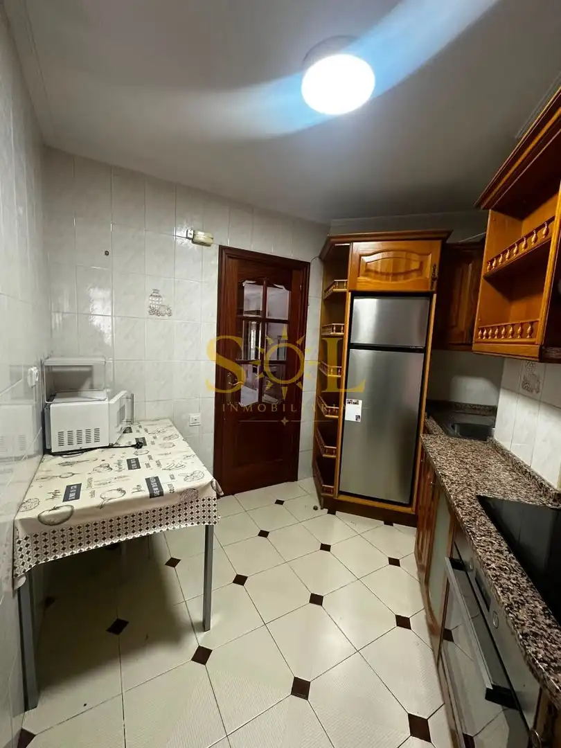 Küche von Wohnung zum Verkauf in León Capital  mit Parkett, Terrasse und Möbliert