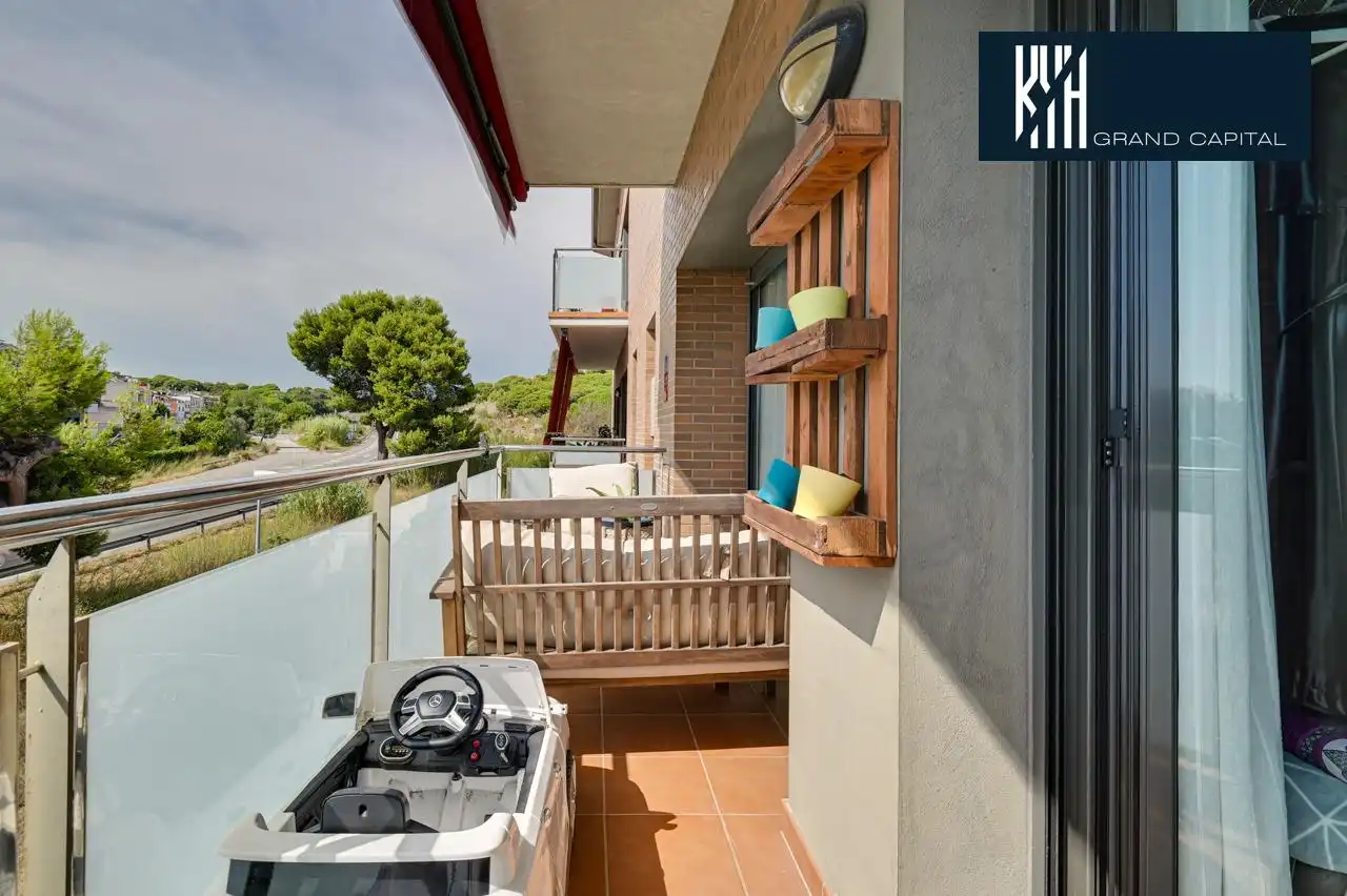 Balcony of Flat for sale in Malgrat de Mar  with Air Conditioner, Heating and Balcony