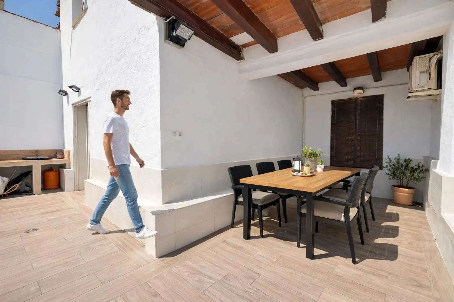 Terrassa de Casa adosada en venda en Torrent amb Aire condicionat, Calefacció i Jardí privat