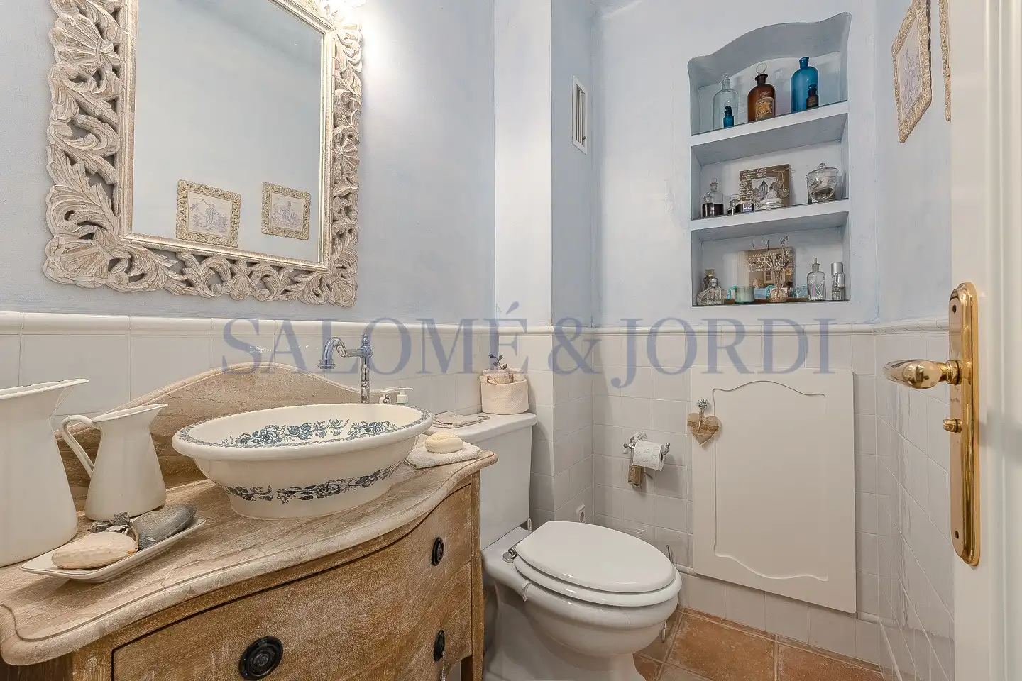Badezimmer von Wohnung zum Verkauf in Vilassar de Mar mit Klimaanlage, Heizung und Parkett