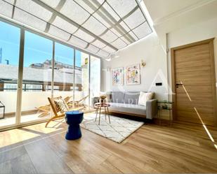 Living room of Attic for sale in  Madrid Capital  with Air Conditioner, Heating and Terrace