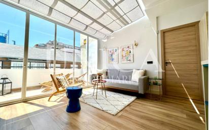 Living room of Attic for sale in  Madrid Capital  with Air Conditioner, Heating and Terrace