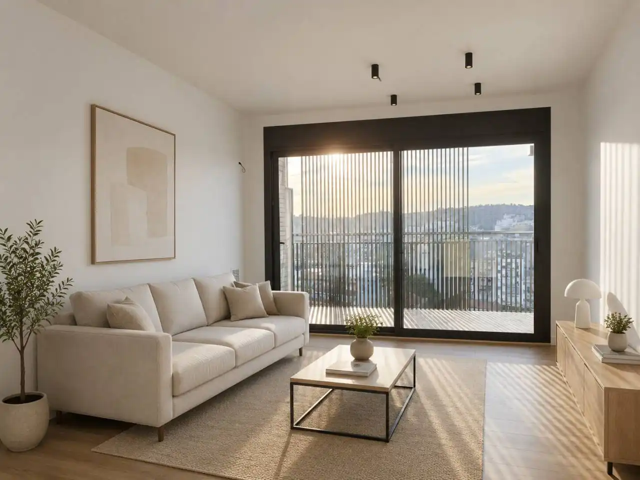 Sala de estar de Dúplex en venta en Granollers con Aire acondicionado, Calefacción y Parquet