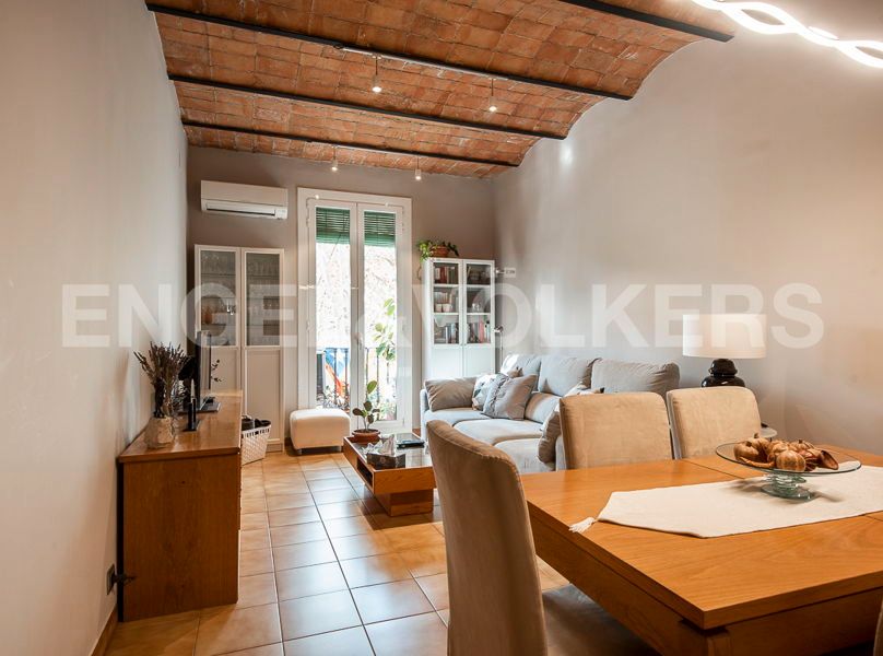 Living room of Apartment for sale in  Barcelona Capital  with Heating, Terrace and Balcony