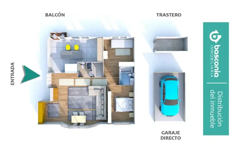 Appartamento con terrazza in vendita a Solokoetxe Kalea, imagen 2