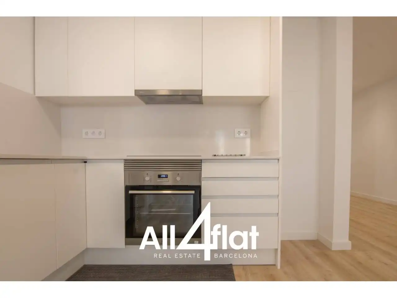 Küche von Maisonette zur Miete in Mataró mit Klimaanlage und Parkett