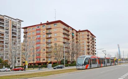 Exterior view of Flat for sale in  Zaragoza Capital  with Air Conditioner, Heating and Private garden