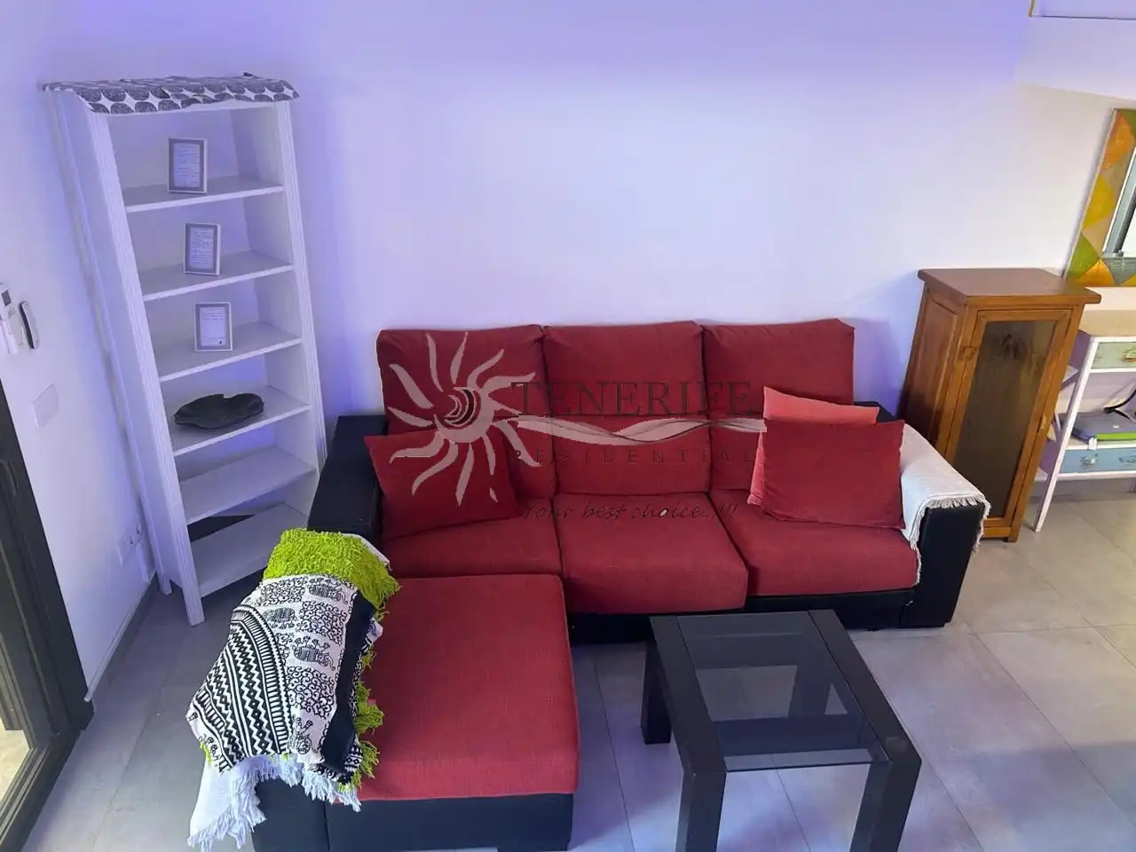 Sala de estar de Piso en venta en Arona con Aire acondicionado, Terraza y Amueblado
