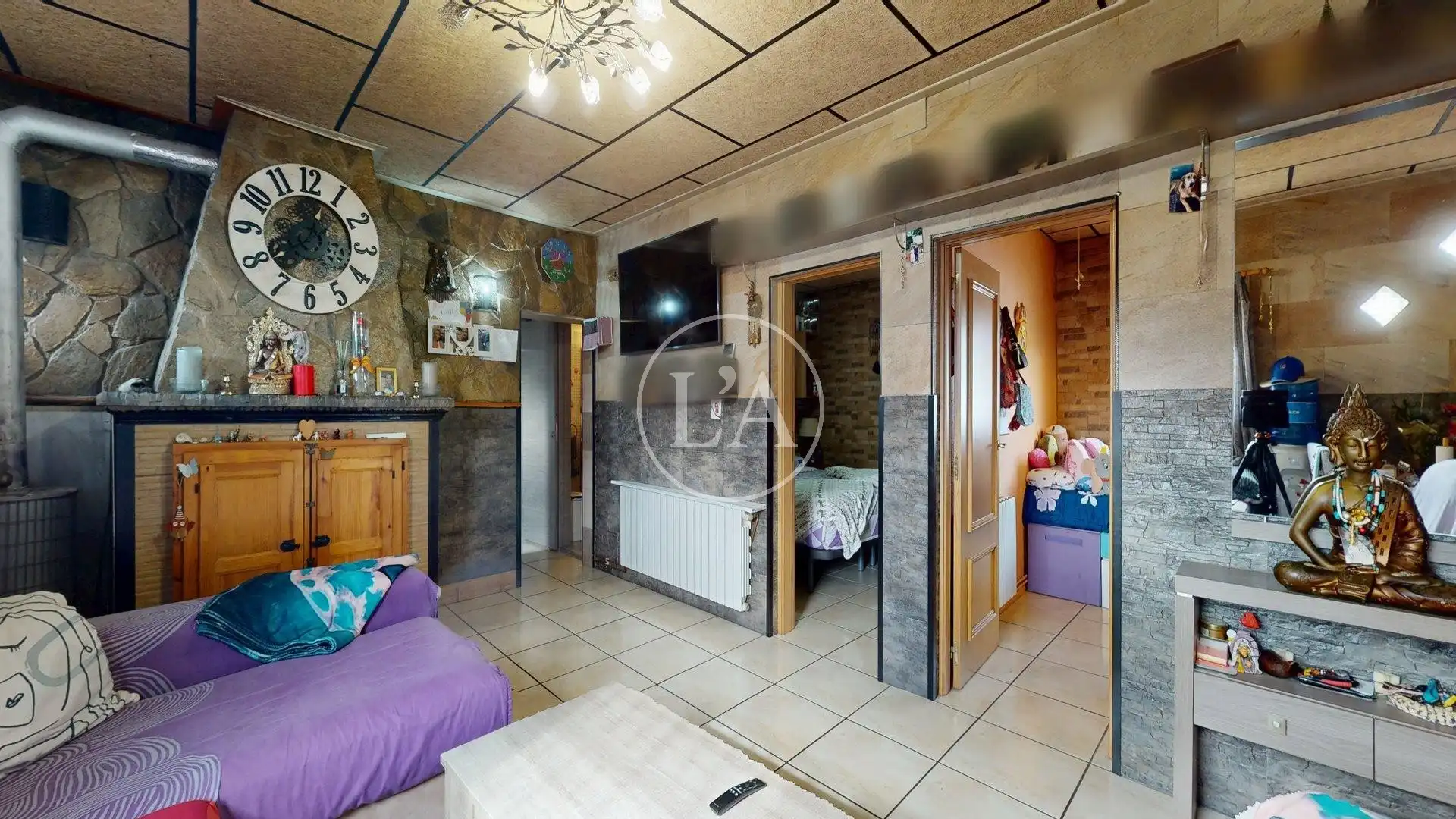 Sala d'estar de Casa o xalet en venda en Vilanova d'Escornalbou amb Calefacció, Jardí privat i Terrassa