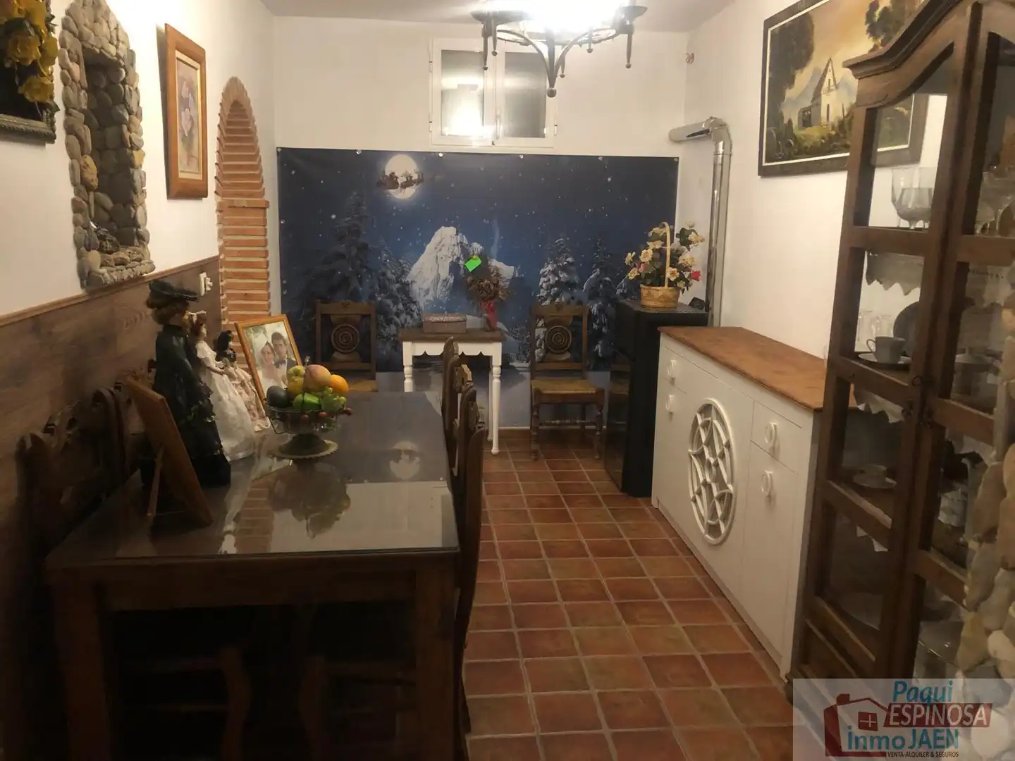 Dining room of Houses for sale in Villardompardo  with Terrace, Swimming Pool and Furnished