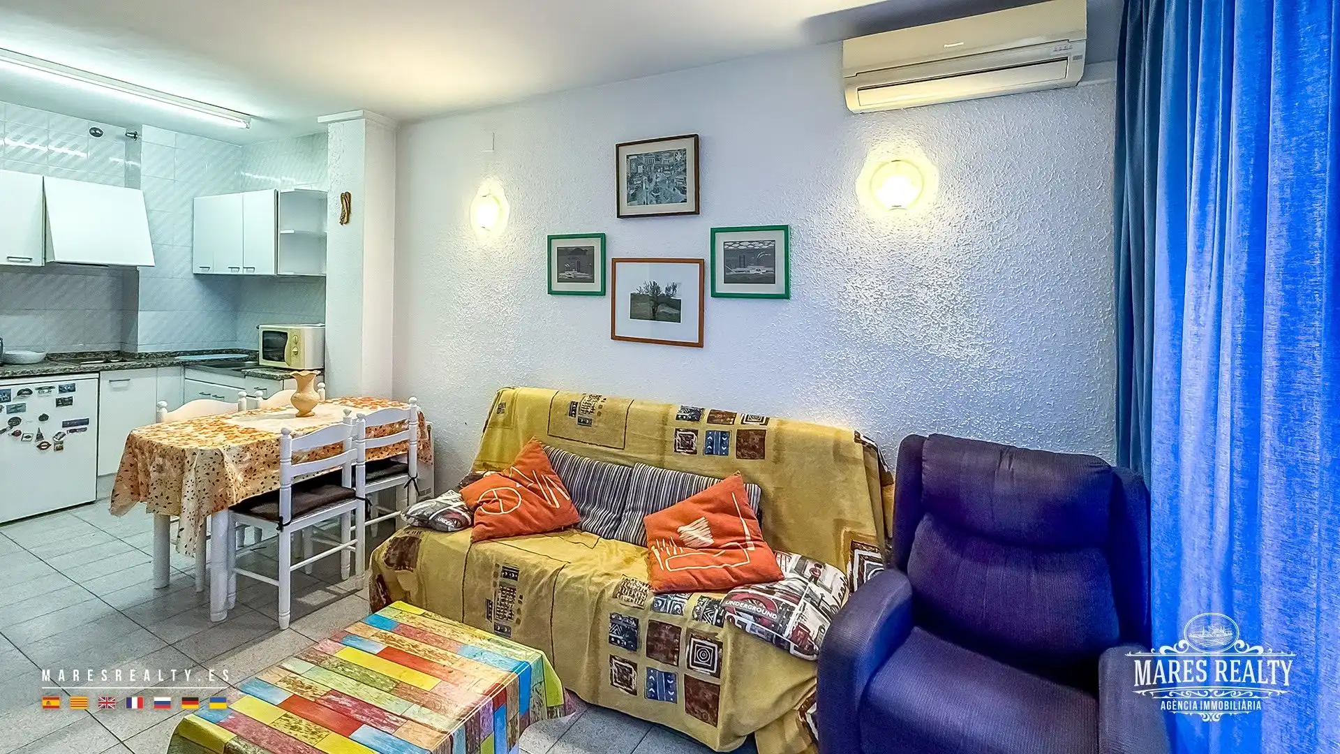 Living room of Flat for sale in Lloret de Mar  with Air Conditioner, Heating and Furnished