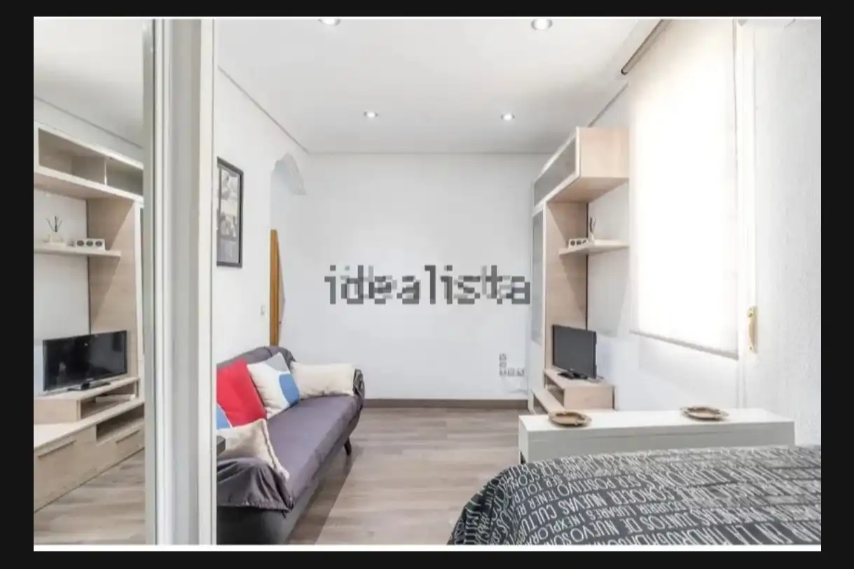 Schlafzimmer von Wohnung zur Miete in Madrid mit Klimaanlage, Heizung und Möbliert