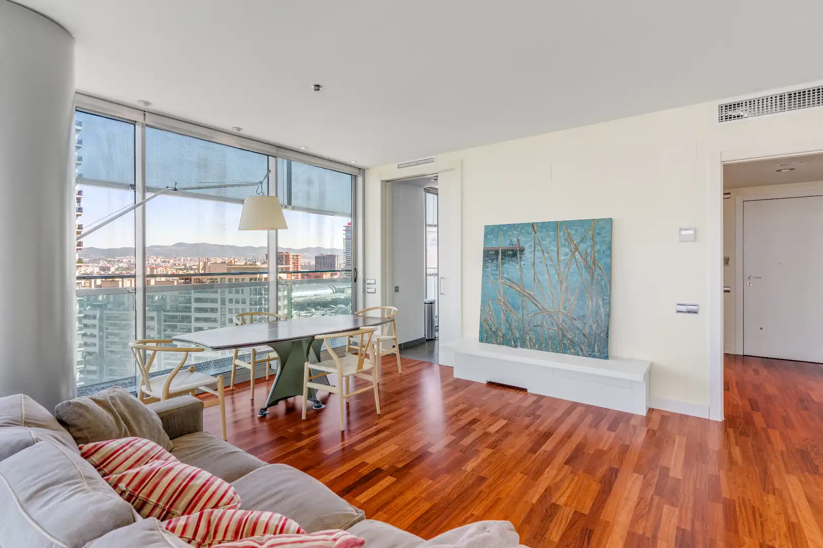 Living room of Flat for sale in Barcelona  with Air Conditioner, Heating and Parquet flooring