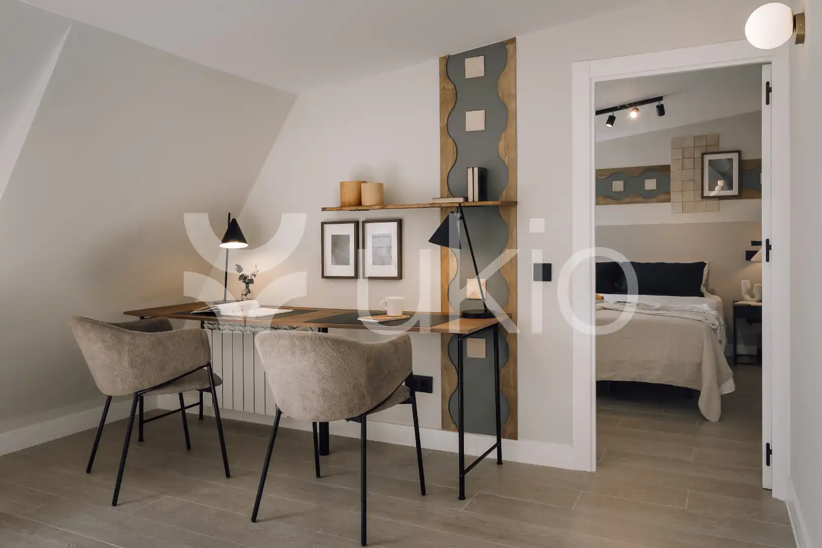 Habitación de Apartamento de alquiler en Madrid con Aire acondicionado, Calefacción y Amueblado