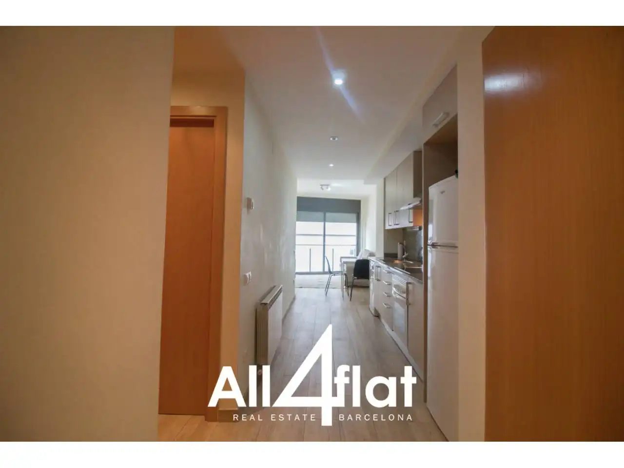Exterior view of Flat for rent in Barcelona  with Parquet flooring, Terrace and Furnished