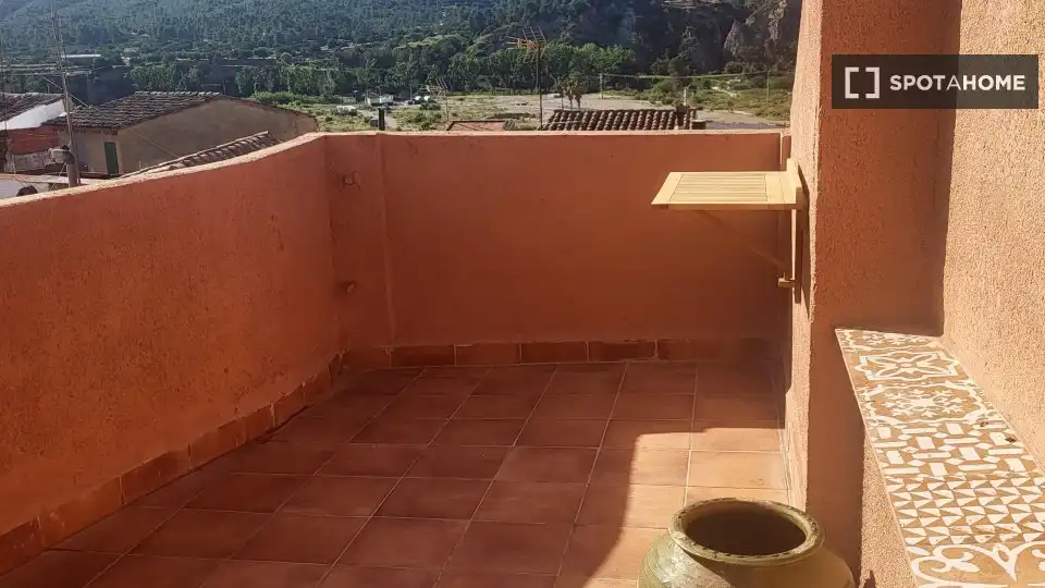 Terrasse von Wohnungen zur untervermieten in Gestalagar mit Klimaanlage, Terrasse und Möbliert
