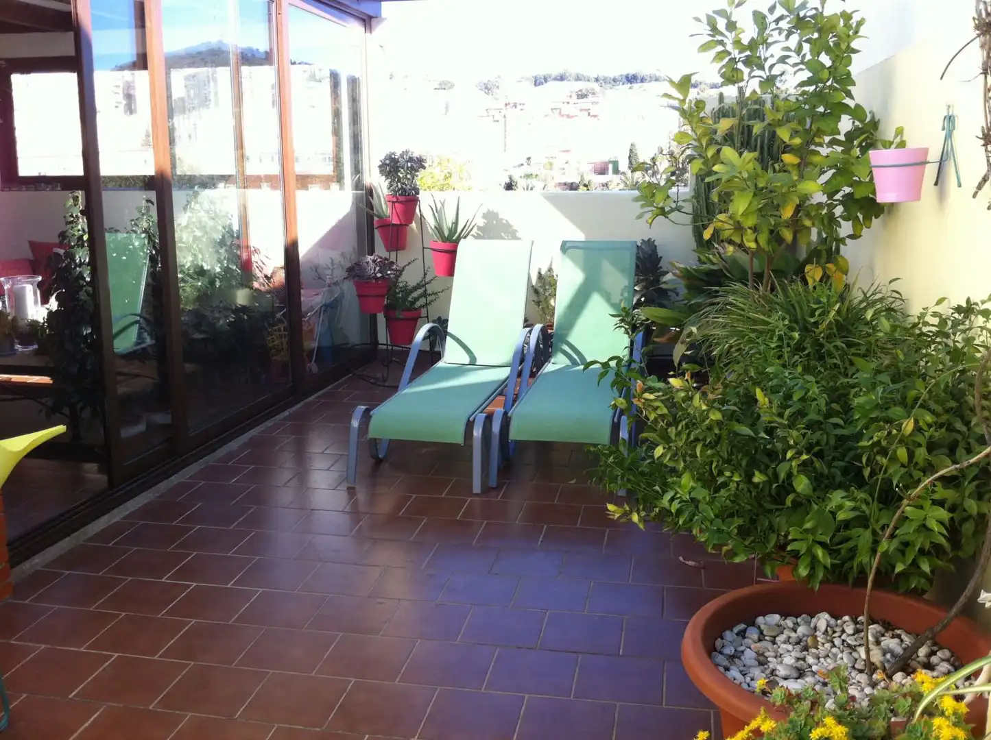 Terrasse von Dachboden zum Verkauf in Málaga mit Klimaanlage, Heizung und Terrasse