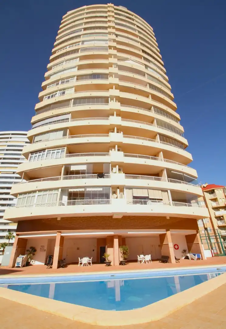 Exterior view of Apartments for sale in Calpe / Calp  with Air Conditioner, Heating and Private garden