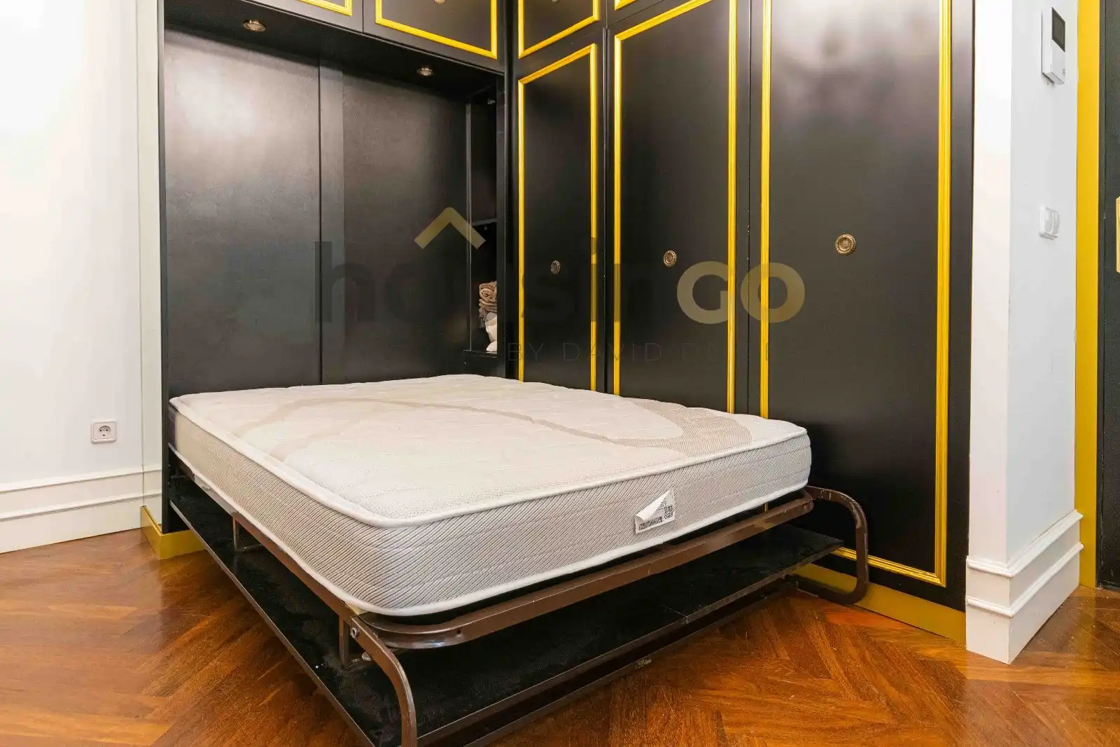 Bedroom of Flat for rent in Madrid  with Heating and Furnished