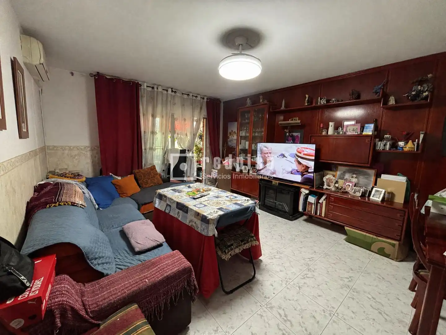 Living room of Flat for sale in  Madrid Capital  with Air Conditioner and Terrace
