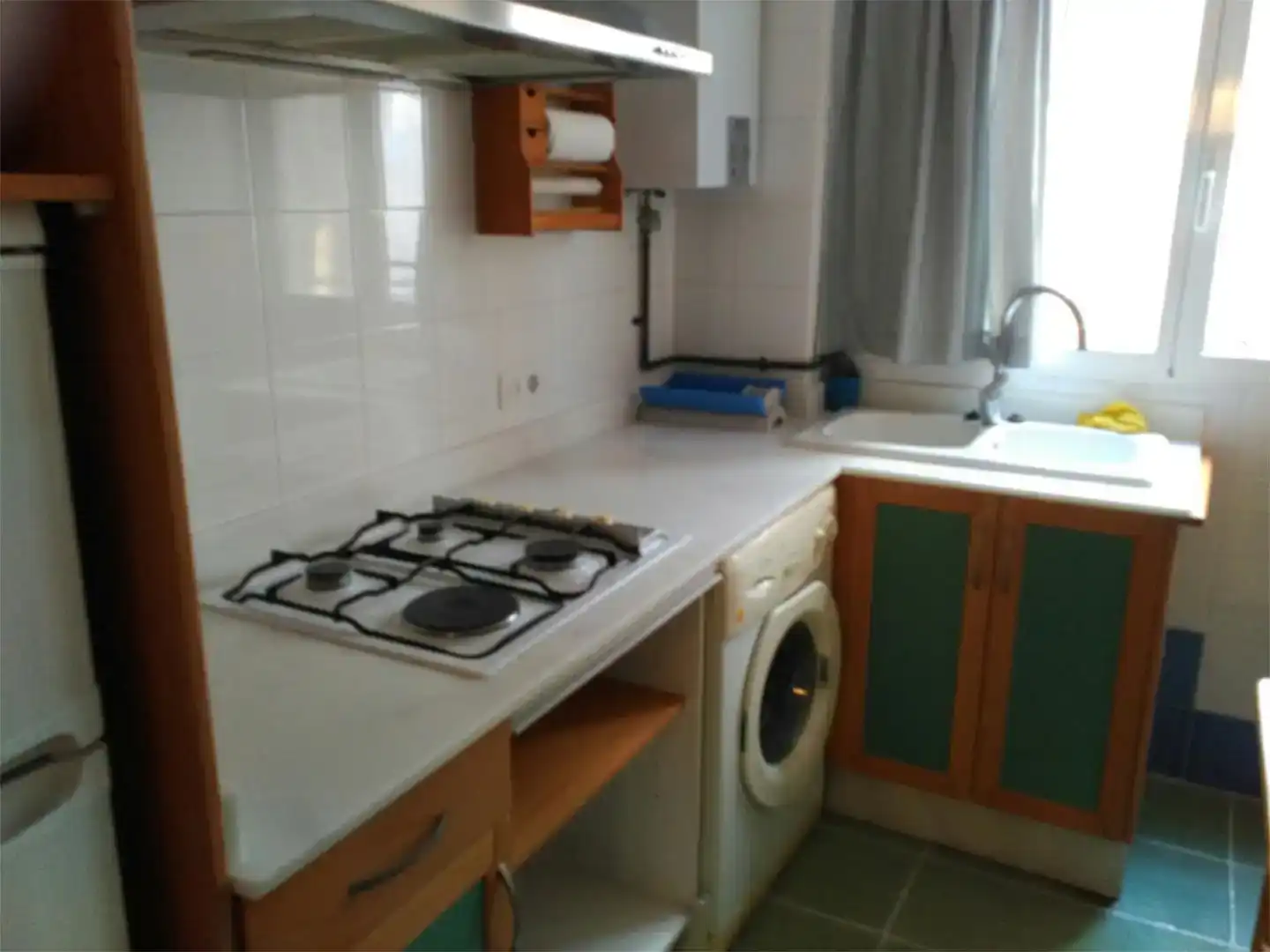 Kitchen of Flat for rent in  Valencia Capital  with Air Conditioner and Balcony