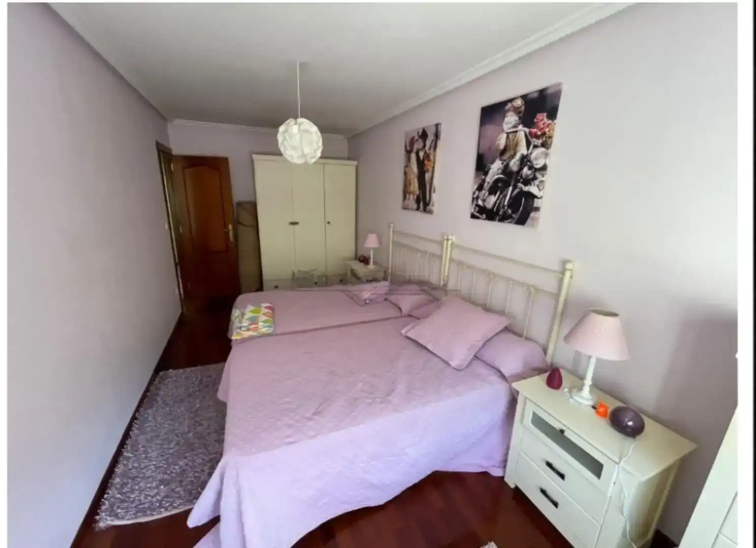 Bedroom of Flat for rent in Ourense Capital   with Parquet flooring, Furnished and Balcony