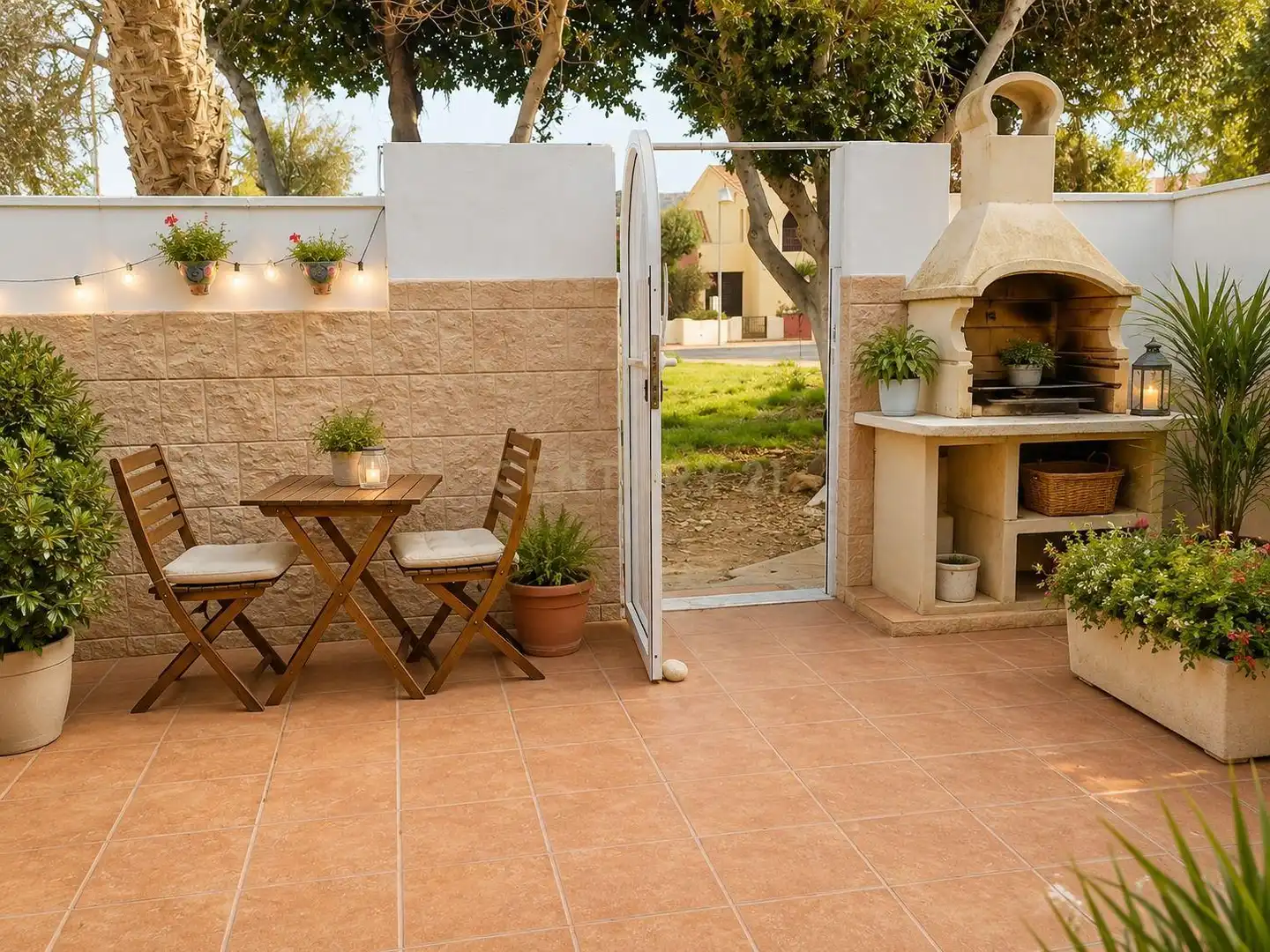 Terraza de Casa adosada en venta en El Ejido con Piscina comunitaria