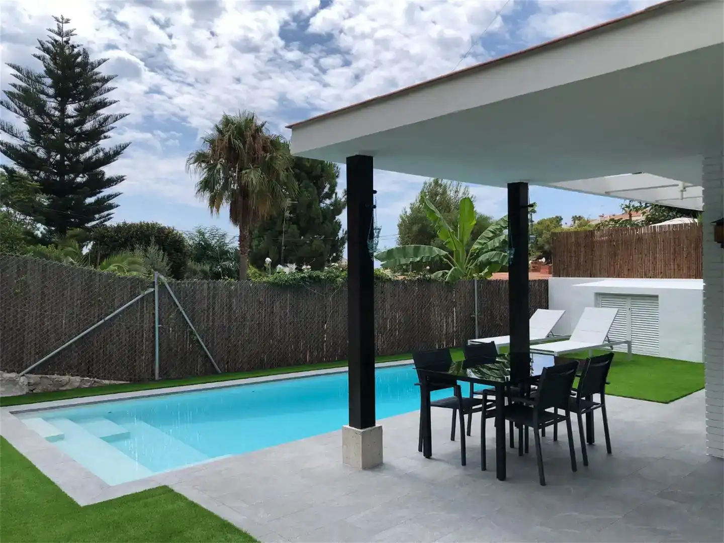 Terrasse von Wohnung zur Miete in Sant Pere de Ribes mit Klimaanlage und Schwimmbad
