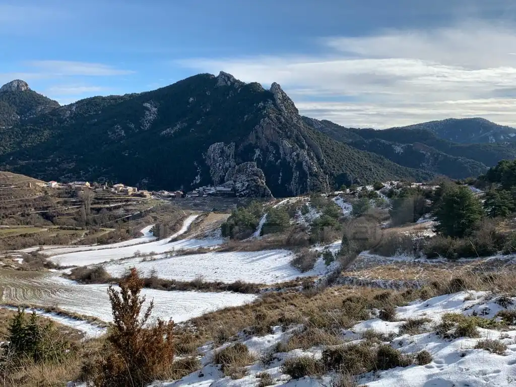 Vista exterior de Casa o chalet en venta en Abella de la Conca con Calefacción, Terraza y Amueblado