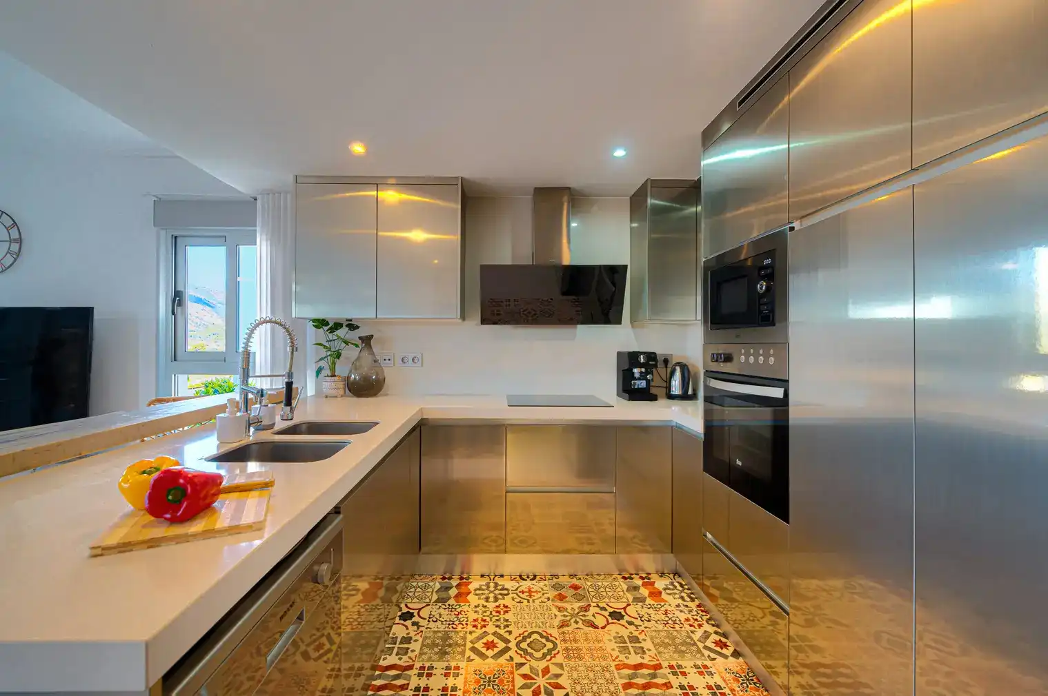 Cocina de Casa o chalet en venta en Finestrat con Aire acondicionado, Calefacción y Jardín privado