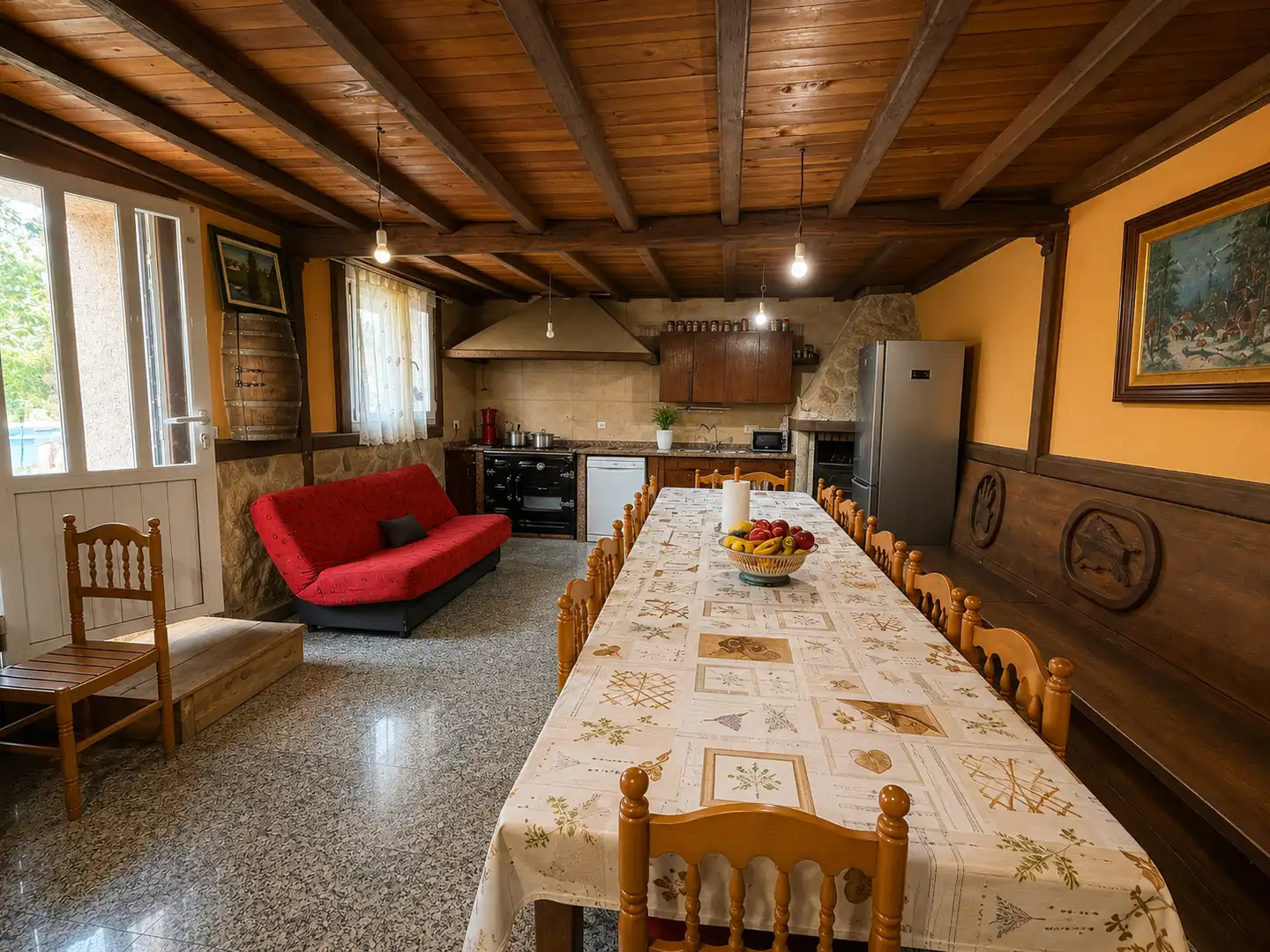 Cuina de Casa o xalet en venda en A Cañiza   amb Calefacció, Jardí privat i Parquet