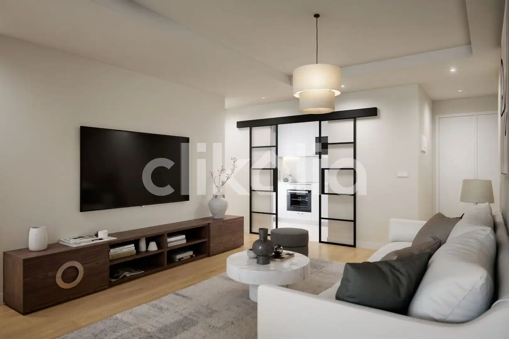 Living room of Flat for sale in Madrid  with Air Conditioner and Heating