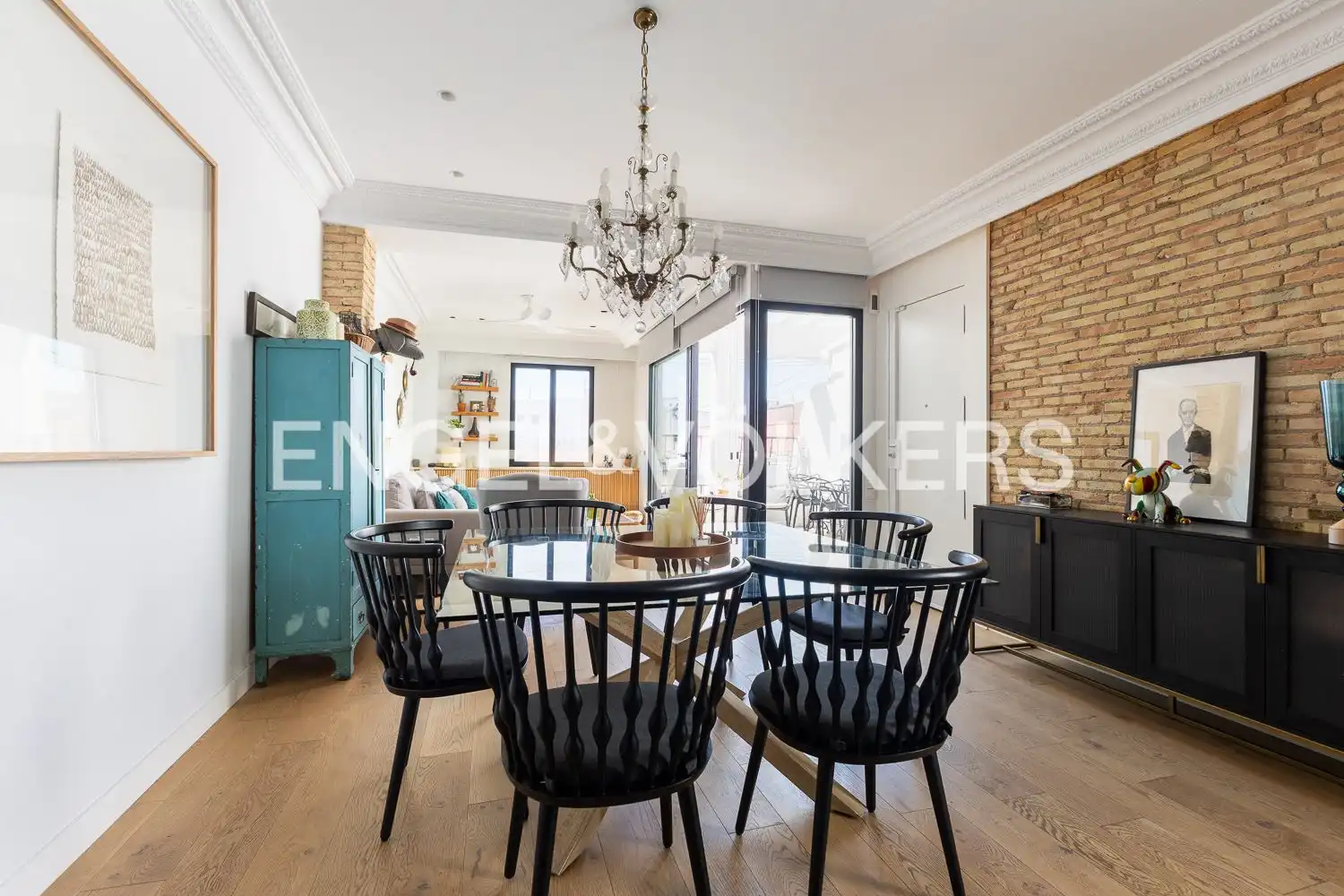 Dining room of Attic for sale in Valencia  with Air Conditioner, Heating and Terrace
