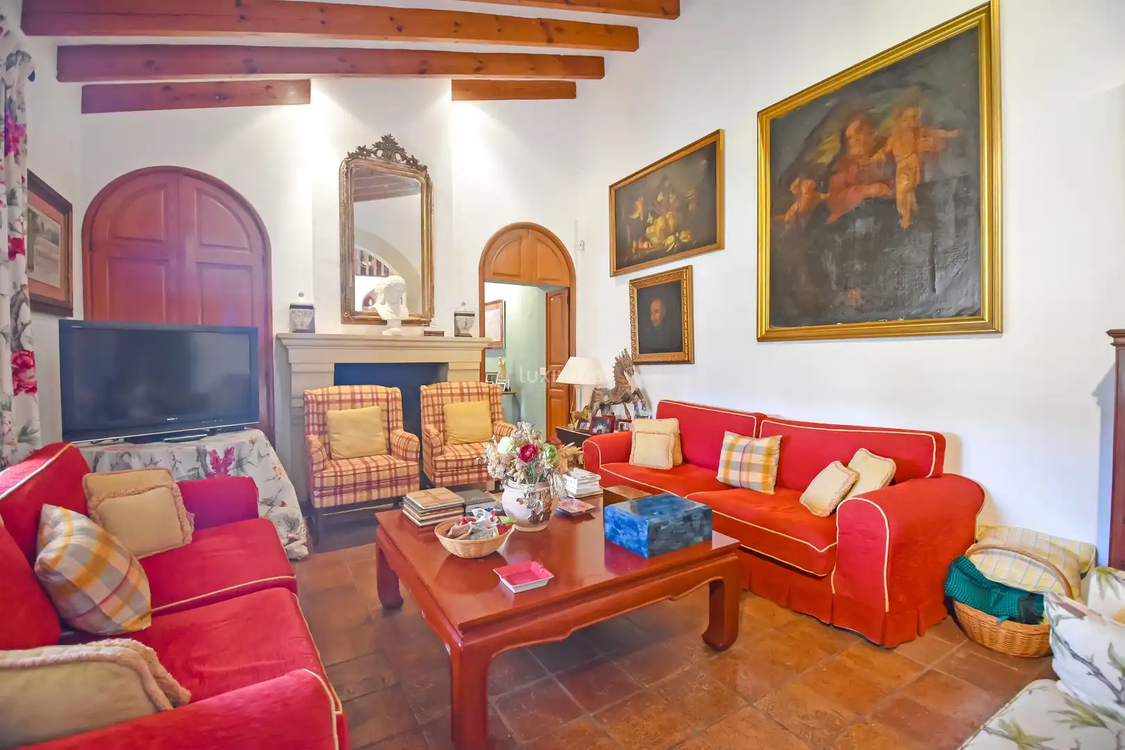 Sala d'estar de Casa o xalet en venda en Alicante / Alacant amb Calefacció, Terrassa i Traster