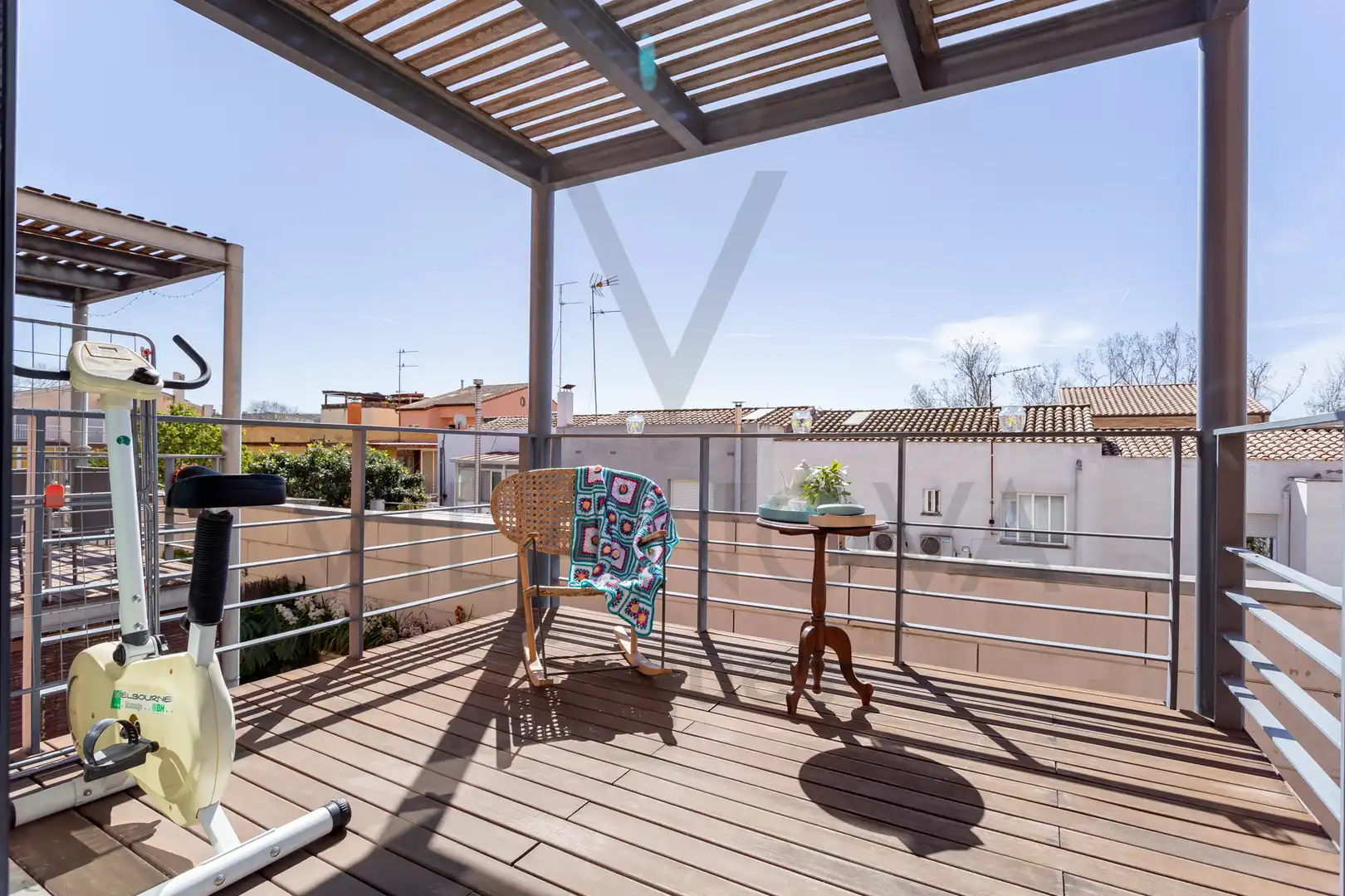 Terrasse von Einfamilien-Reihenhaus zum Verkauf in Valls mit Klimaanlage, Heizung und Privatgarten