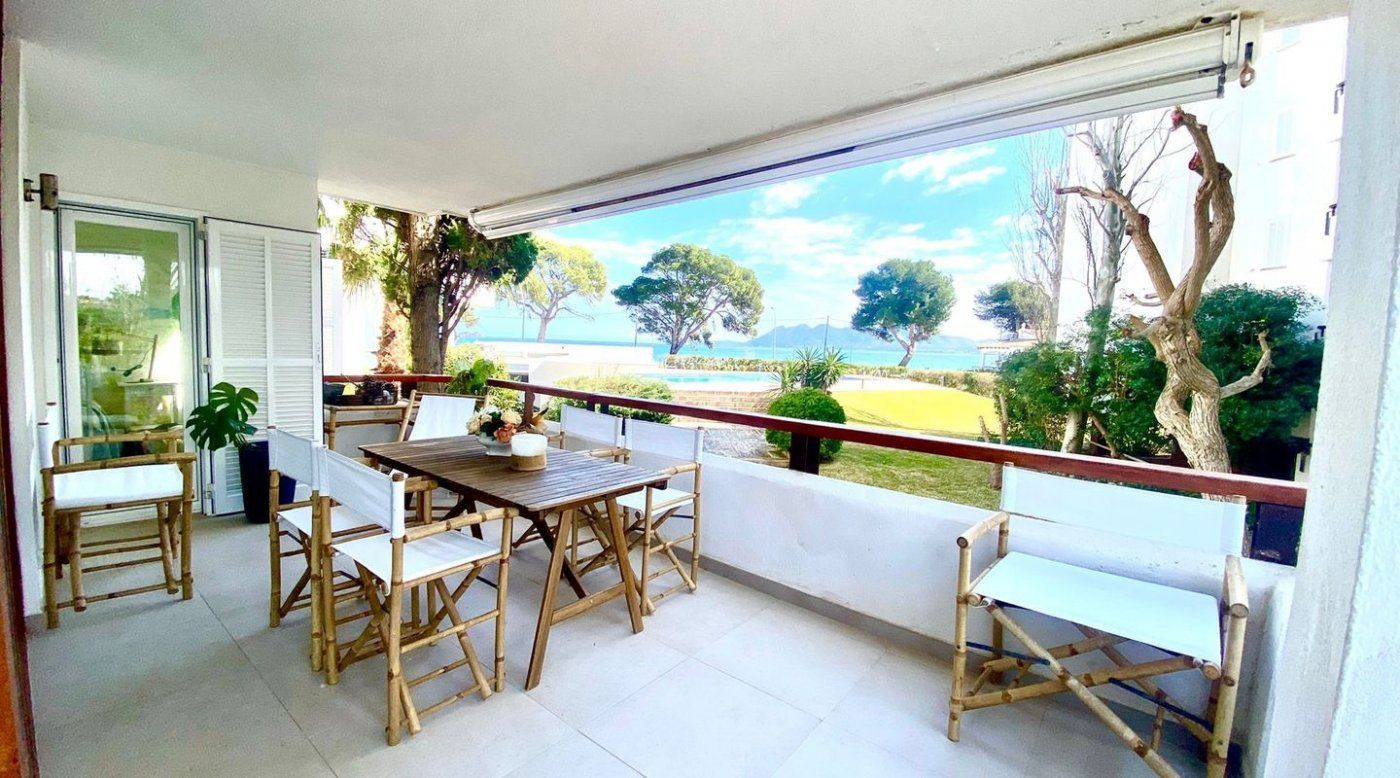Jardí de Apartament en venda en Pollença amb Aire condicionat, Terrassa i Piscina comunitària