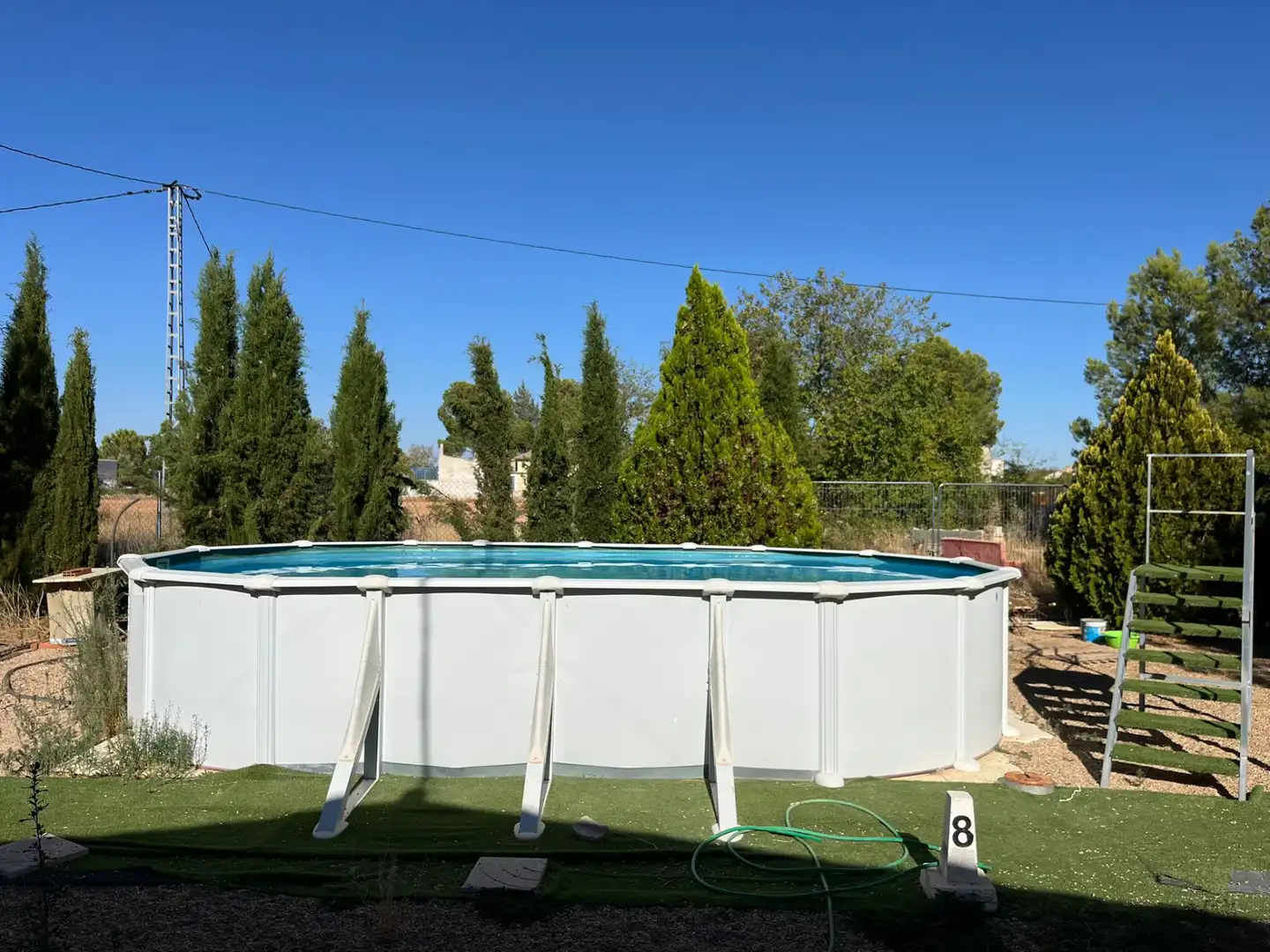 Piscina de Casa o chalet en venta en Villarrobledo con Aire acondicionado, Jardín privado y Terraza