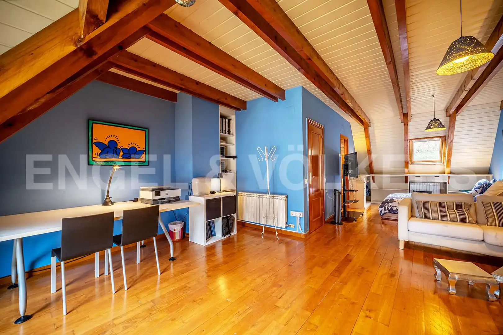 Sala d'estar de Casa adosada en venda en Bossòst amb Calefacció, Parquet i Terrassa