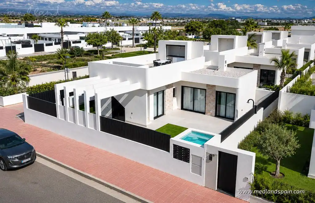 Exterior view of Houses for sale in Torre-Pacheco  with Private garden, Terrace and Swimming Pool