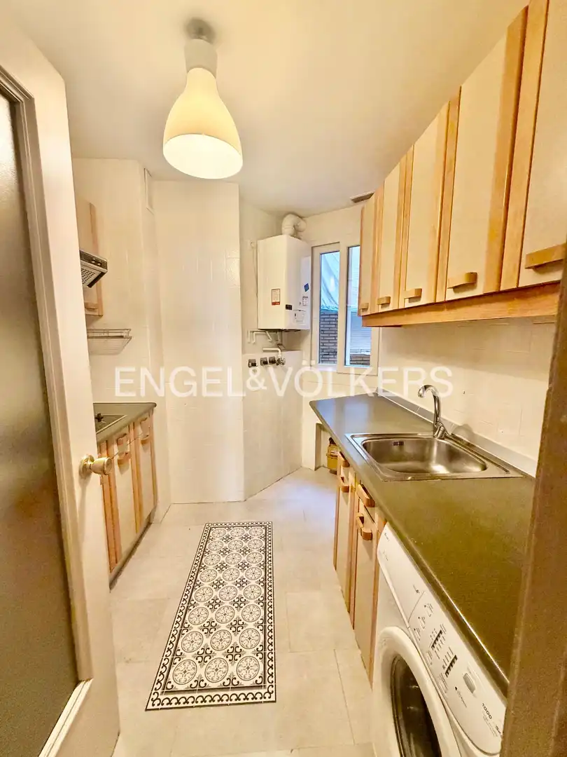 Cocina de Piso de alquiler en Madrid con Aire acondicionado, Calefacción y Parquet