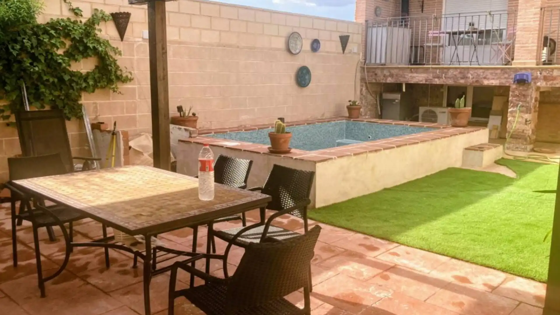 Terrace of Single-family semi-detached for sale in Guadamur  with Air Conditioner, Heating and Private garden