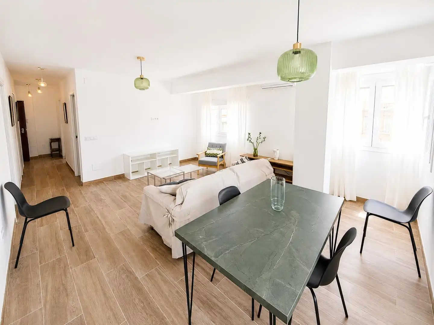 Living room of Flat for rent in Málaga  with Air Conditioner, Heating and Furnished
