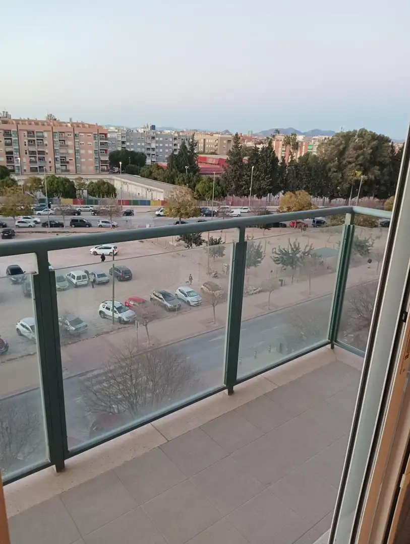 Terraza de Apartamento de alquiler en Murcia con Calefacción, Trastero y Amueblado