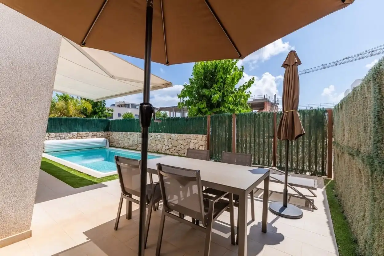 Terraza de Casa o chalet en venta en Pilar de la Horadada con Aire acondicionado, Calefacción y Jardín privado